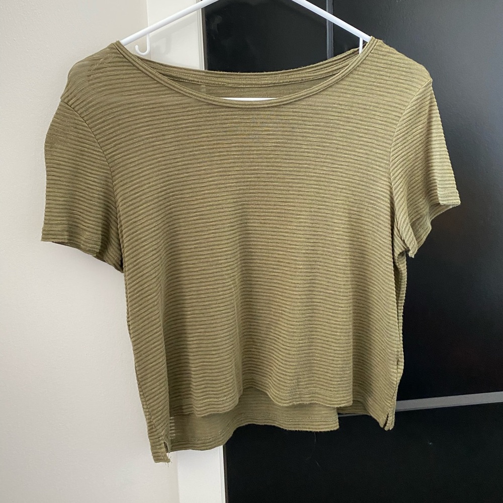 Green Crop Top